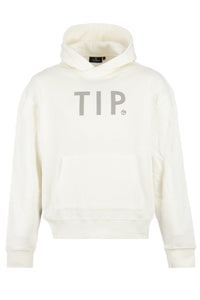 TIP THE BROWN SWEATER TIP HOODIE TIP OFF WHITE