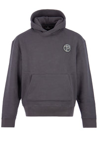 TIP DE BRUIN SWEATER TIP HOODIE BADGE GREY