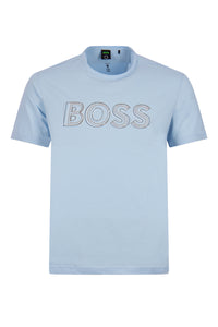 HUGO BOSS T-SHIRT 50472399 tee1 L-BLUE