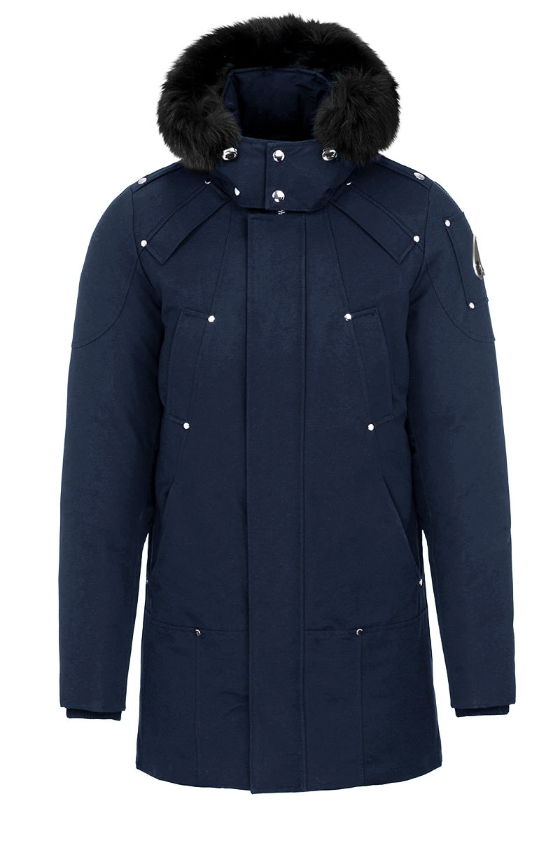 Parka Moose Knuckles Bleu Marine - Taille XXL (2XL), Occasion En Très Bon état, Indice De Chaleur 800