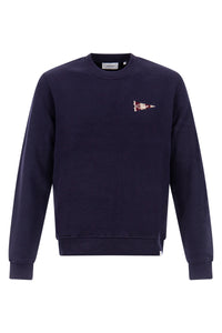 LES DEUX SWEATER FLAG SWEATER D-BLUE