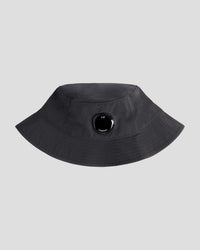 CP Company Cap Chrome-R Lens Bucket Hat Black