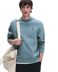 ON RUNNING SWEATER FOCUS TECH CREW  AQUA