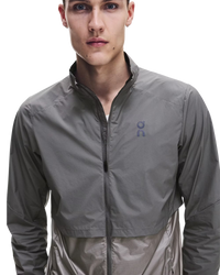 ON RUNNING JOGGING TOP WEATHER JACKET GRIJS