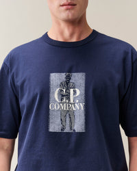CP COMPANY T-SHIRT 21CMTS158A D-BLAUW