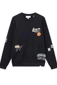 LES DEUX SWEATER ROUTE SWEATSHIRT D-BLUE