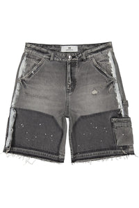 Fearless Blood SHORT FB-DENIM WORKER SHORT GRAY