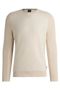 HUGO BOSS SWEATER H-EMATERO OFF WHITE