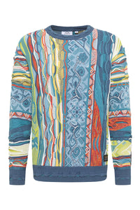 Carlo Colucci SWEATER C12505 MULTI BLUE