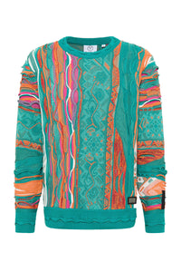 Carlo Colucci SWEATER C12505 MULTI GREEN