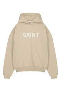 Saint Blanc SWEATER CUT HOODIE L-BROWN