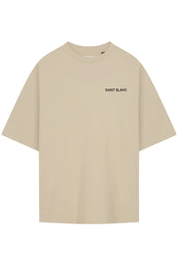 Saint Blanc T-SHIRT BLANC TEE L-BROWN