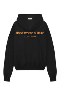 DONT WASTE CULTURE SWEATER RAY BLACK OV