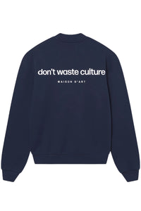 Don't Waste Culture Sweater Matte D-Blue