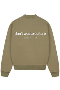 DONT WASTE CULTURE SWEATER MATT L-BROWN