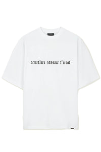 DONT WASTE CULTURE T-SHIRT HERO WHITE