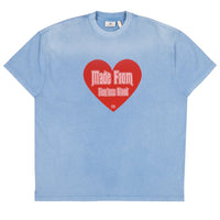 Fearless Blood T-Shirt Heart Blue