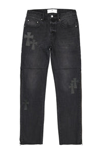 Fearless Blood JEANS FB-STRAIGHT-ZIP BLACK