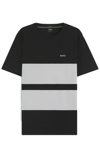 HUGO BOSS T-SHIRT STRIPE ZONE BLACK
