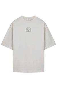 Saint Blanc T-SHIRT INITIAL LOGO T-SHIRT WHITE