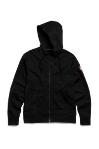 CANADA GOOSE JOGGING TOP HURON FULL ZIP HOODY BLACK