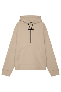 ON RUNNING JOGGING TOP FOCUS TECH HOODIE BEIGE