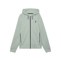 ON RUNNING JOGGING TOP FOCUS TECH ZIP HOODIE L-GROEN
