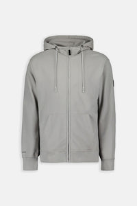 AIRFORCE JOGGING TOP BASIC HOODED ZIP VEST GREY