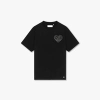 Croyez Stitched Heart T-Shirt Black