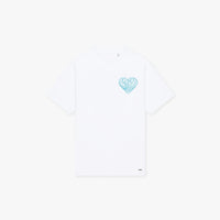 CROYEZ T-SHIRT STITCHED HEART T-SHIRT WHITE