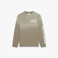 Croyez T-shirt Sprayed Atelier Long Sleeve T-shirt Green