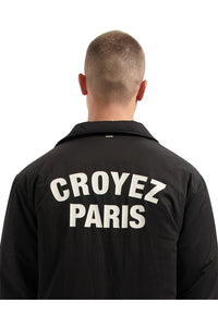 CROYEZ PARIS PADDED COACH JACKET BLACK