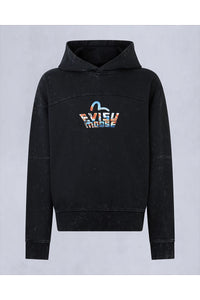 MOOSE KNUCKLES SWEATER EVISU X MOOSE HOODIE BLACK