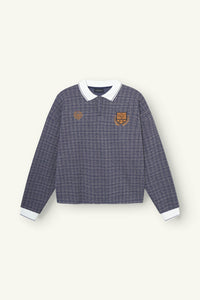 DONT WASTE CULTURE SWEATER ALETHEA D-BLUE