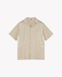 Saint Blanc SHIRT PANELED LOGO SHIRT BEIGE