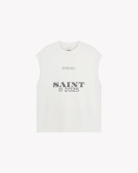Saint Blanc T-SHIRT SAINT SLEEVELESS T-SHIRT OV WHITE