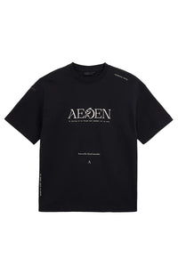 AEDEN T-SHIRT FLORENT TEE BLACK