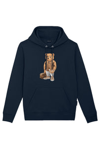 BARON FILOU SWEATER THE FIRST CLASS FLYER CXLVI HOODIE D-BLUE