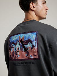 AEDEN SWEATER MAXENCE SWEATSHIRT D-GREY