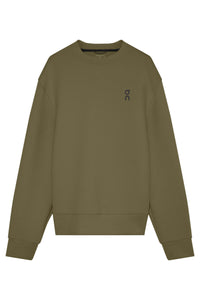 ON RUNNING SWEATER FOCUS TECH CREW M-GREEN