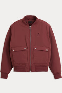 AEDEN JACKET DARNEL BOMBER JACKET BORDEAUX