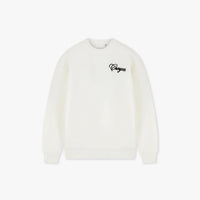 CROYEZ TRUI SCRIPT KNIT SWEATER OFF WHITE