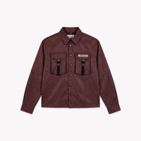 CROYEZ JAS ETIQUETTE NYLON JACKET BORDEAUX