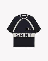 Saint Blanc Cycling Knit Polo Shirt D-Blue
