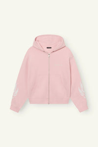 DONT WASTE CULTURE SWEATER WESANDRA ZIP HOODIE OUD-ROZE