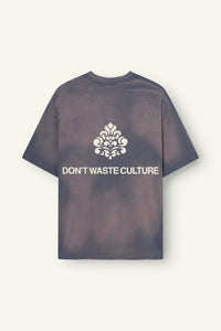 DONT WASTE CULTURE T-SHIRT AZEMARI T-SHIRT BLAUW