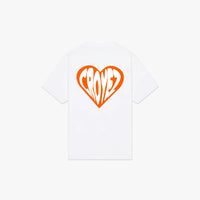 CROYEZ T-SHIRT PUFFED HEART T-SHIRT WIT