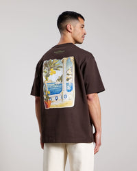 AEDEN T-SHIRT ADRIO TEE BRUIN