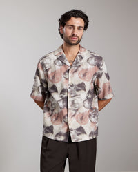 AEDEN SHIRT FLOW BLOUSE BEIGE