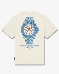 BARON FILOU T-SHIRT OVERSIZED BACKPRINT FUCK 9-5 OFF WHITE